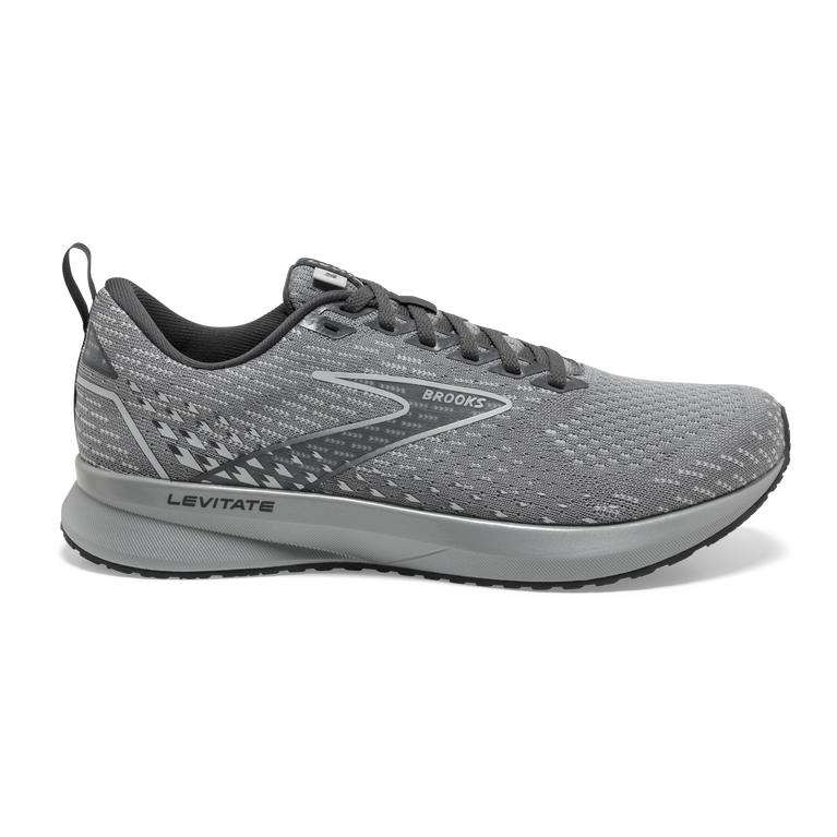 Brooks Levitate 5 - Womens Road Running Shoes - Grey/Oyster/Blackened Pearl (81947HZRY)